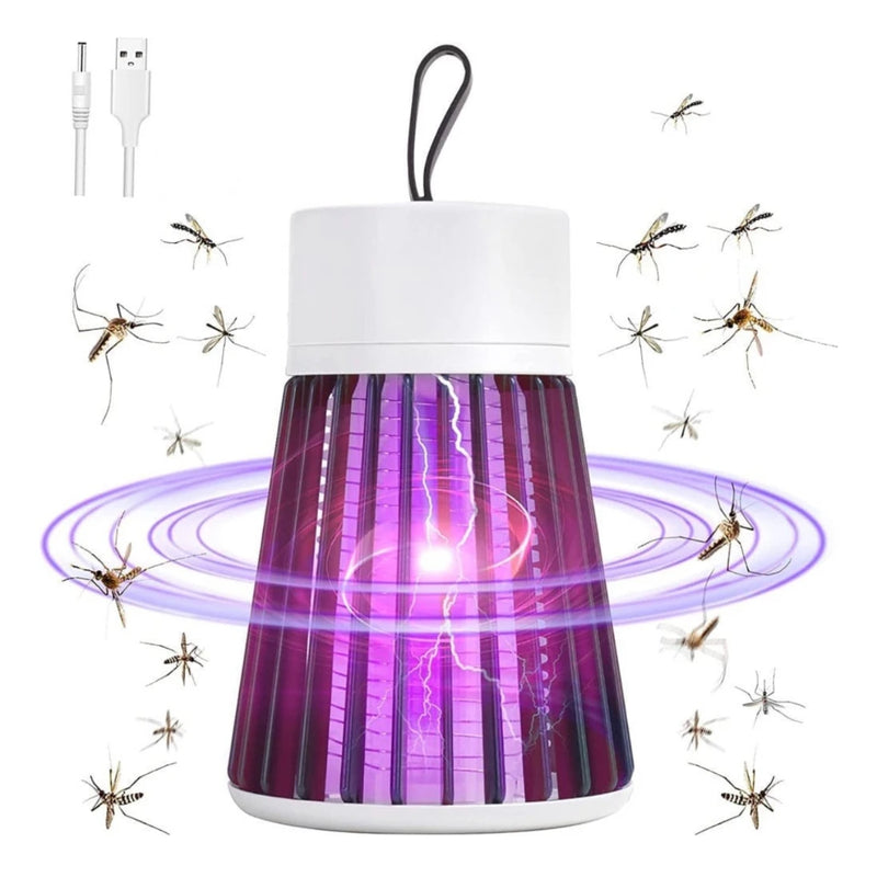 Armadilha Para Insetos Lâmpada Elétrica Mata-Mosquitos Com Luz UV Usb Recarregável