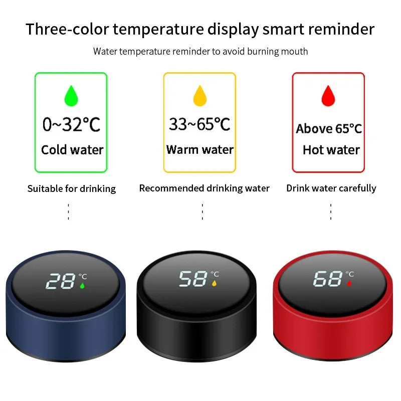 Garrafa Térmica inox 500ML Com Display Digital Led  - Agua / Café